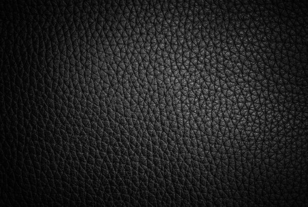 background and texture of real black leather sheet