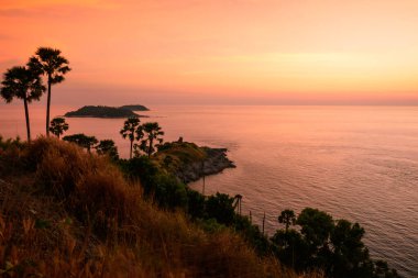Promthep cape, Phuket, Thailan gün batımında görmek için yer