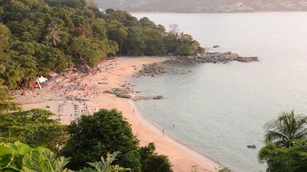 Krajobraz Punktu Widzenia Phuket Leam Śpiewać Beach Znajduje Się Prowincji — Wideo stockowe