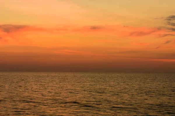 Landschap Van Zonsondergang Vanuit Phuket Bij Nai Yang Beach Provincie — Stockfoto