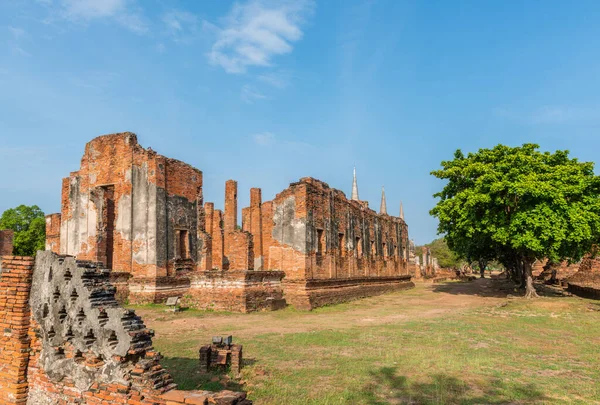Old Temple Architecture Wat Phrasrisanphet Ayutthaya Province Thailand World Heritage — Stock Photo, Image