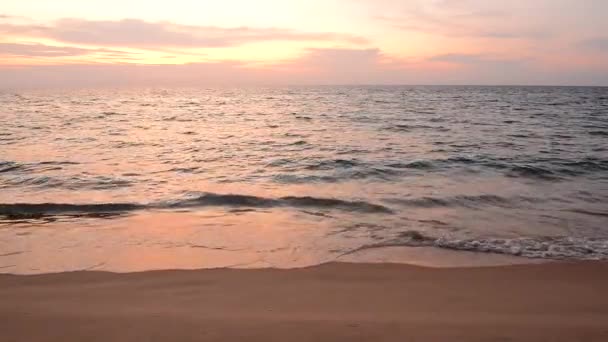 泰国奈阳海滩普吉省普吉岛落日景观 — 图库视频影像