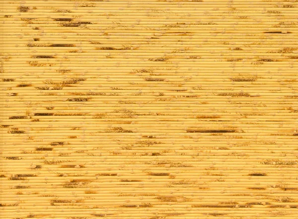 Fermer Fond Texture Bois Bambou Jaune Décoratif Sur Surface Mur — Photo