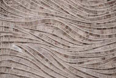 Dalga kahverengi el halısının modern tarz doğa arka planı dekoratif duvar için bambu dokusu dokusu dokusudur
