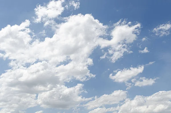 Achtergrond Textuur Van Abstracte Mooie Blauwe Lucht Met Witte Wolken — Stockfoto