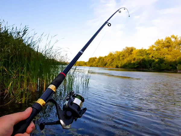 Spinning Pesca Río Rusia Volga — Foto de Stock