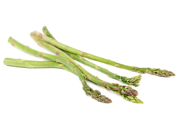 Verse Asperges Geïsoleerd Een Witte Achtergrond — Stockfoto