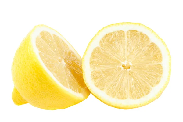 Свежий Лимон Белом Фоне — стоковое фото