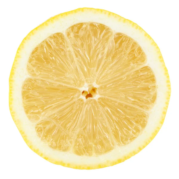 Beyaz Bir Arka Plan Üzerinde Izole Taze Limon — Stok fotoğraf
