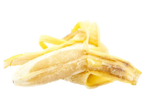 Banana Con Descomposición Aislada Sobre Fondo Blanco — Foto de Stock