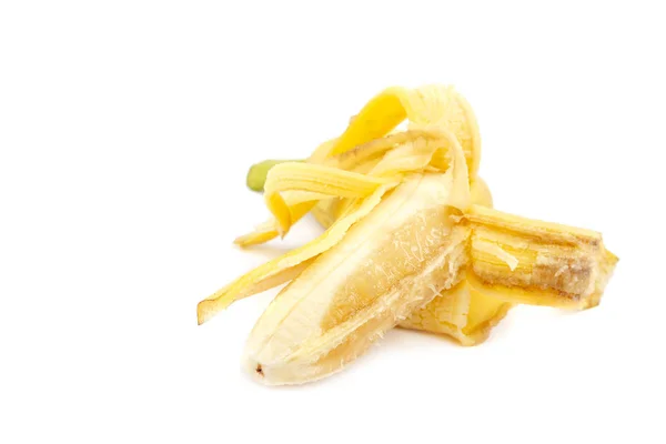 Banan Med Förfall Isolerad Vit Bakgrund — Stockfoto