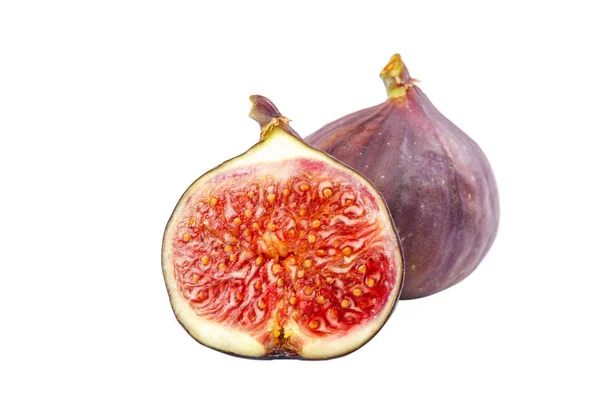 Fresh Fig Fruits Isolated White Background — Stock Photo, Image