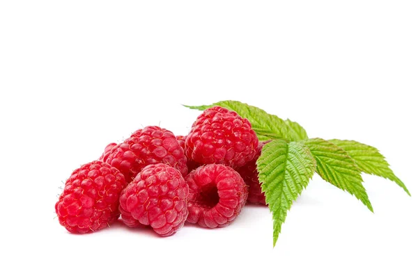 Früchte Himbeeren Isoliert Auf Weißem Hintergrund — Stockfoto