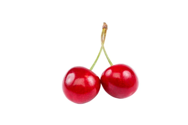 Fruits Sweet Cherry Isolated White Background — Stock Photo, Image