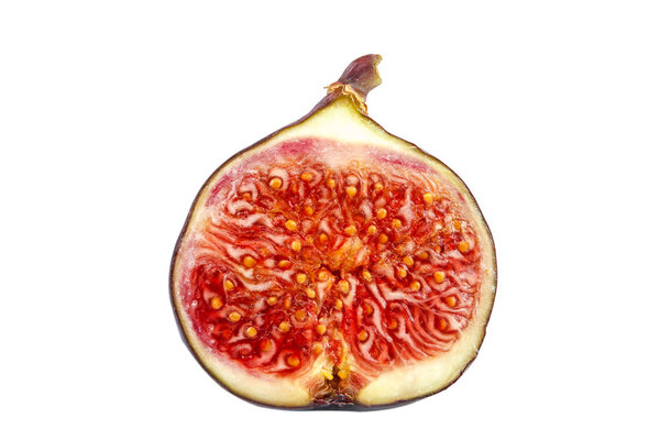 Fresh fig fruits isolated on white background.