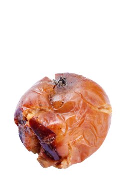 Meyve elma ile izole üzerinde beyaz arka plan rot.