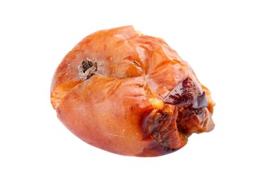 Meyve elma ile izole üzerinde beyaz arka plan rot.