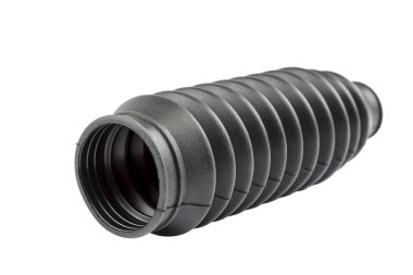 Araba direksiyon kolonu anter kravat izole üzerinde beyaz arka plan.