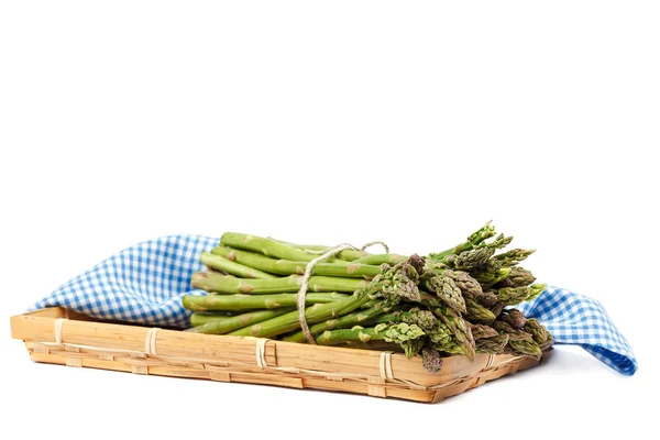 Fresh Asparagus Isolated White Background — Stock Photo, Image