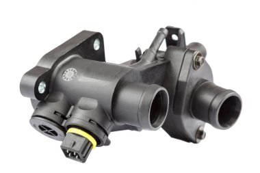 Termostat konut ve beyaz arka plan üzerinde izole arabanın motor sıcaklık sensörü.