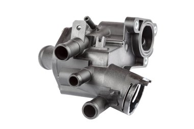 Termostat konut ve beyaz arka plan üzerinde izole arabanın motor sıcaklık sensörü.