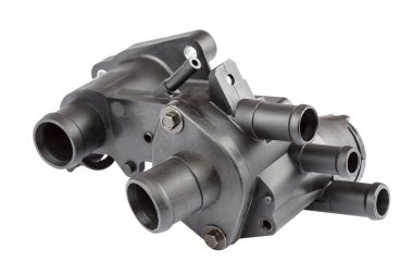 Termostat konut ve beyaz arka plan üzerinde izole arabanın motor sıcaklık sensörü.