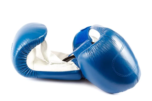 Guantes Boxeo Aislados Sobre Fondo Blanco — Foto de Stock