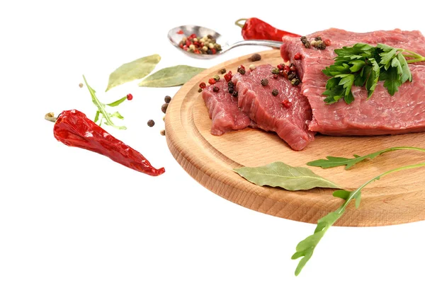 Meat Fresh Isolated White Background — Stock Photo, Image