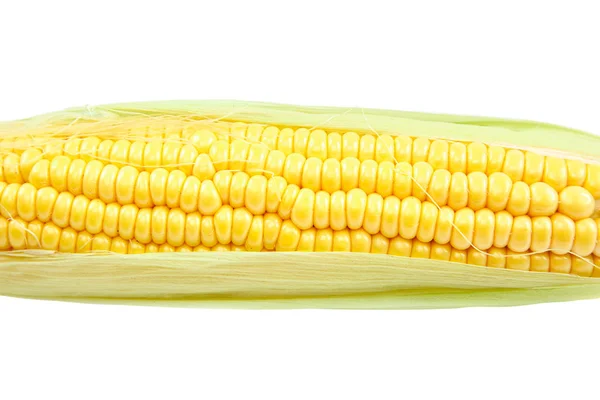 Kukurydza Cukrowa Izolowana Białym Tle — Zdjęcie stockowe