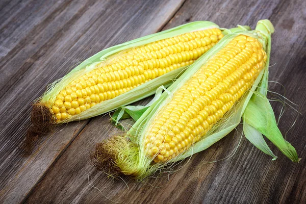 Majs Bakgrunden Träplankor — Stockfoto