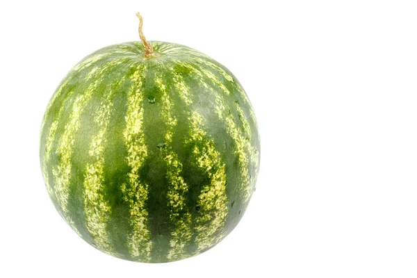 Frische Früchte Der Wassermelone Isoliert Auf Weißem Hintergrund — Stockfoto