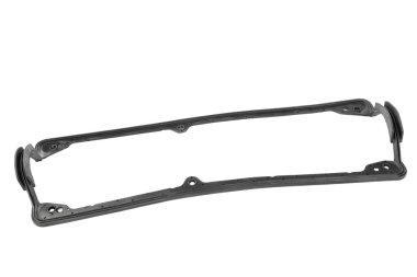 Conta motor kapağı beyaz arkaplanda izole edildi.