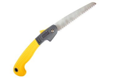 Bahçe katlama izole üzerinde beyaz arka plan gördüm.