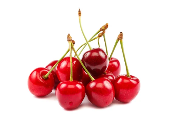 Fruits Sweet Cherry Isolated White Background — Stock Photo, Image