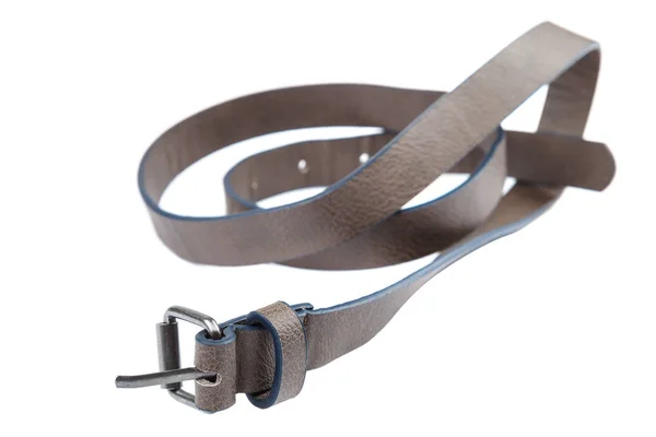 Elegante Cintura Pelle Isolata Sfondo Bianco — Foto Stock