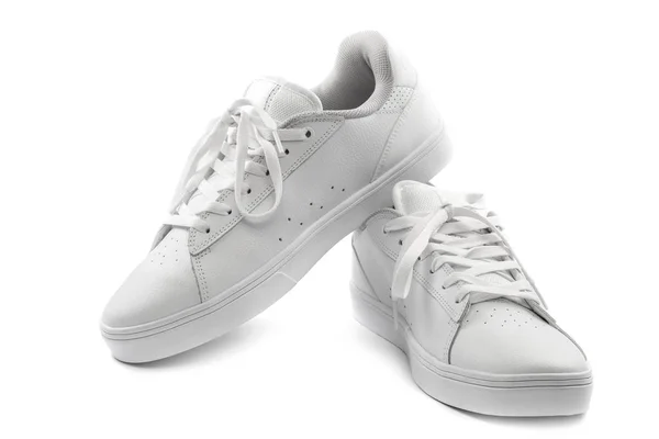 Stijlvolle Sneakers Geïsoleerd Witte Achtergrond — Stockfoto