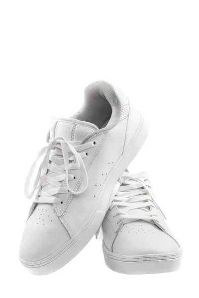 Stijlvolle Sneakers Geïsoleerd Witte Achtergrond — Stockfoto