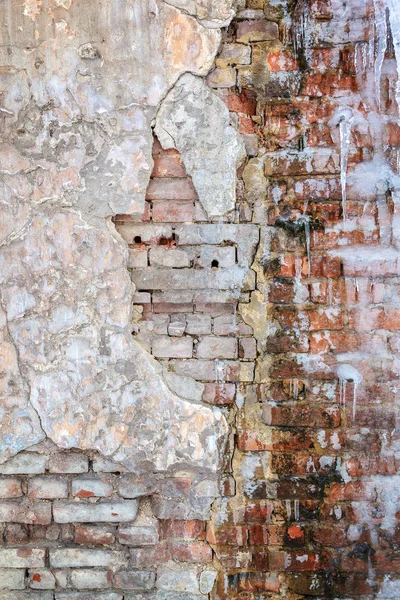 Alte Ziegelmauer als Hintergrund — Stockfoto
