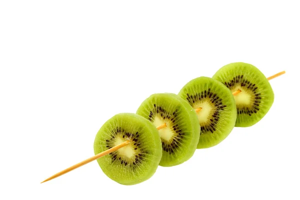 Kiwi fruit isolé sur fond blanc — Photo