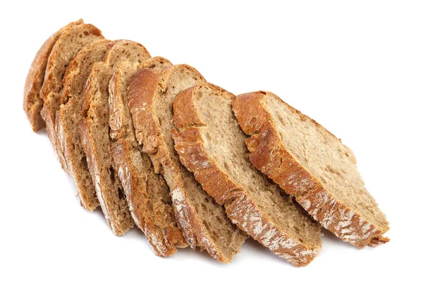 Frisches Brot isoliert auf weißem Hintergrund — Stockfoto