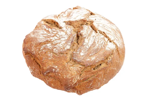 Čerstvý chléb izolovaný na bílém pozadí. — Stock fotografie