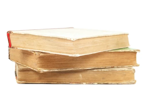 Knihy hromada izolovaných na bílém pozadí — Stock fotografie