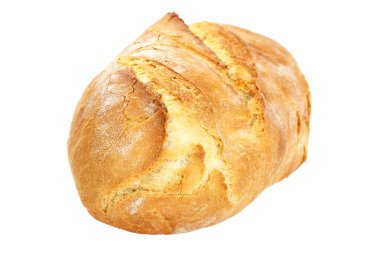 beyaz zemin üzerine buğday ekmek.