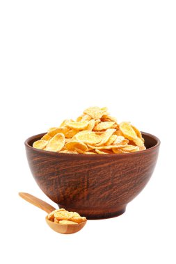 Corn flakes isolated on a white background