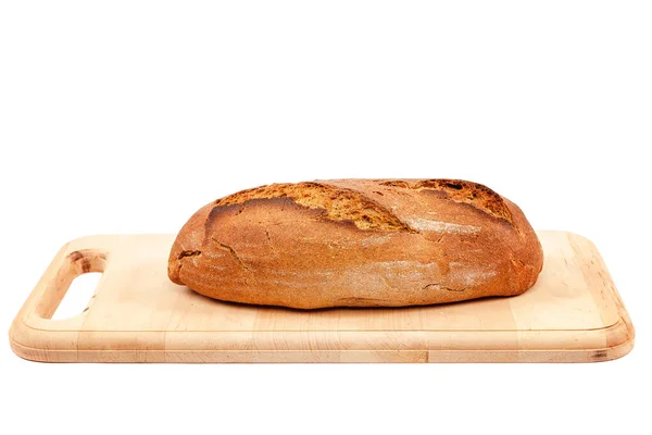 ขนมปังที่แยกกันบนพื้นหลังสีขาว — ภาพถ่ายสต็อก