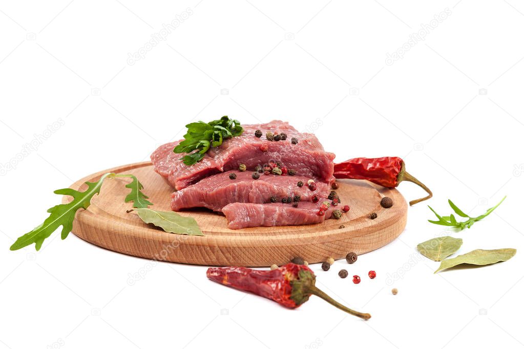 Meat fresh isolated on a white background