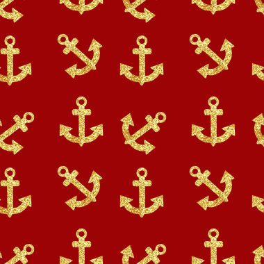 Golden Glitter köpüklü deniz yaşamı sorunsuz desen