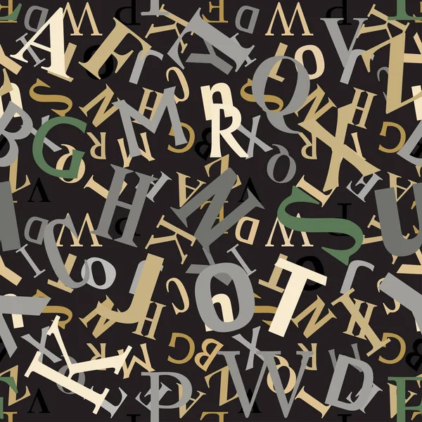 Abc Alphabet Abstract Textile Design Fond Modèle Sans Couture — Photo