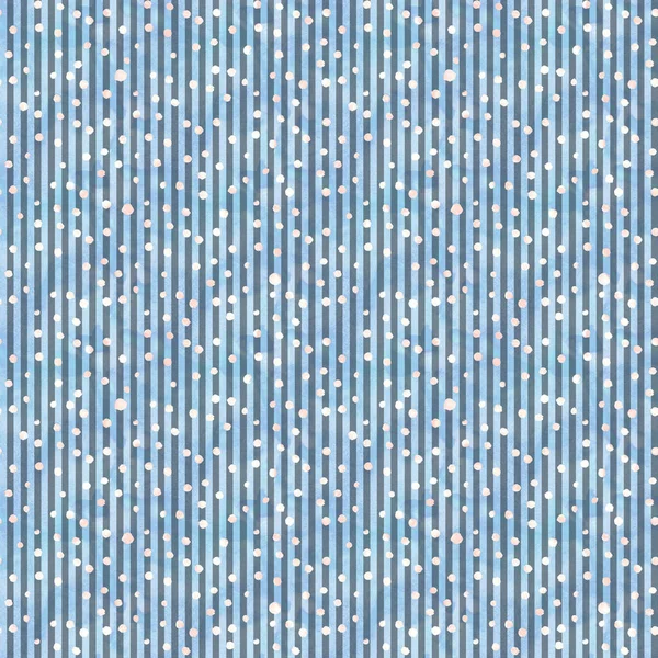 Watercolor Grunge Polka Dots Stripped Seamless Pattern — Stock Photo, Image