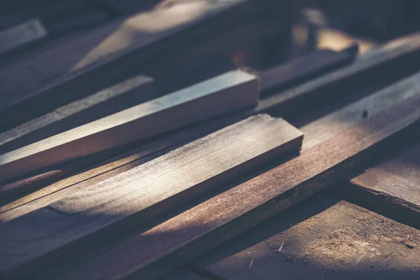 Immagine Sfondo Del Laboratorio Lavorazione Del Legno Tavolo Lavoro Falegnami — Foto Stock